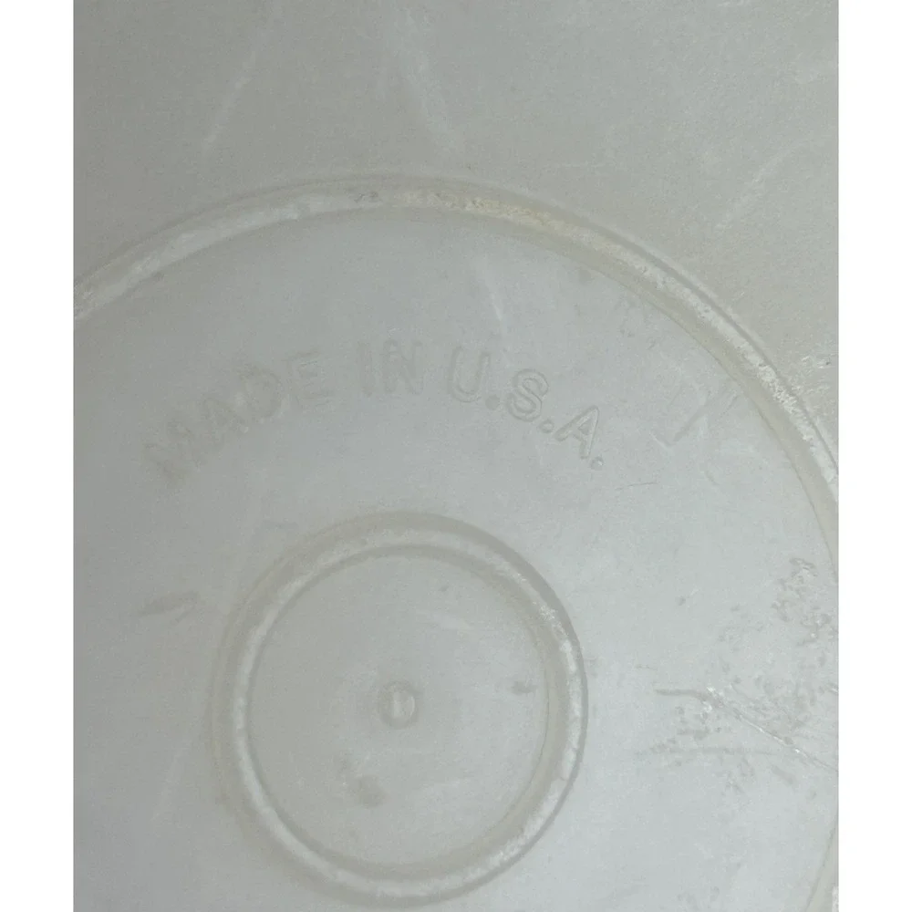 Vintage Tupperware Jumbo 9 Qt Sheer Storage Canister Container w/Snap Lid